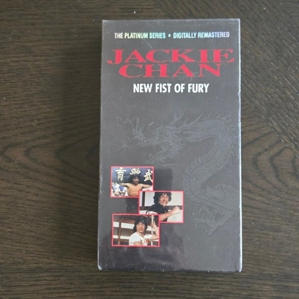 Jackie Chan New Fist of Fury VHS Simitar Platinum Series Factory Sealed Vintage